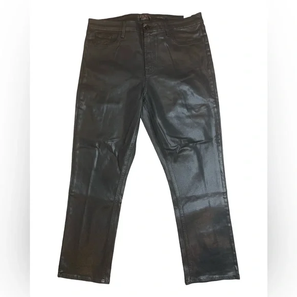 Jen7 by 7 For All Mankind Mid-Rise Stretch Coated Straight Ankle Women’s Size 16 - Picture 6 of 13